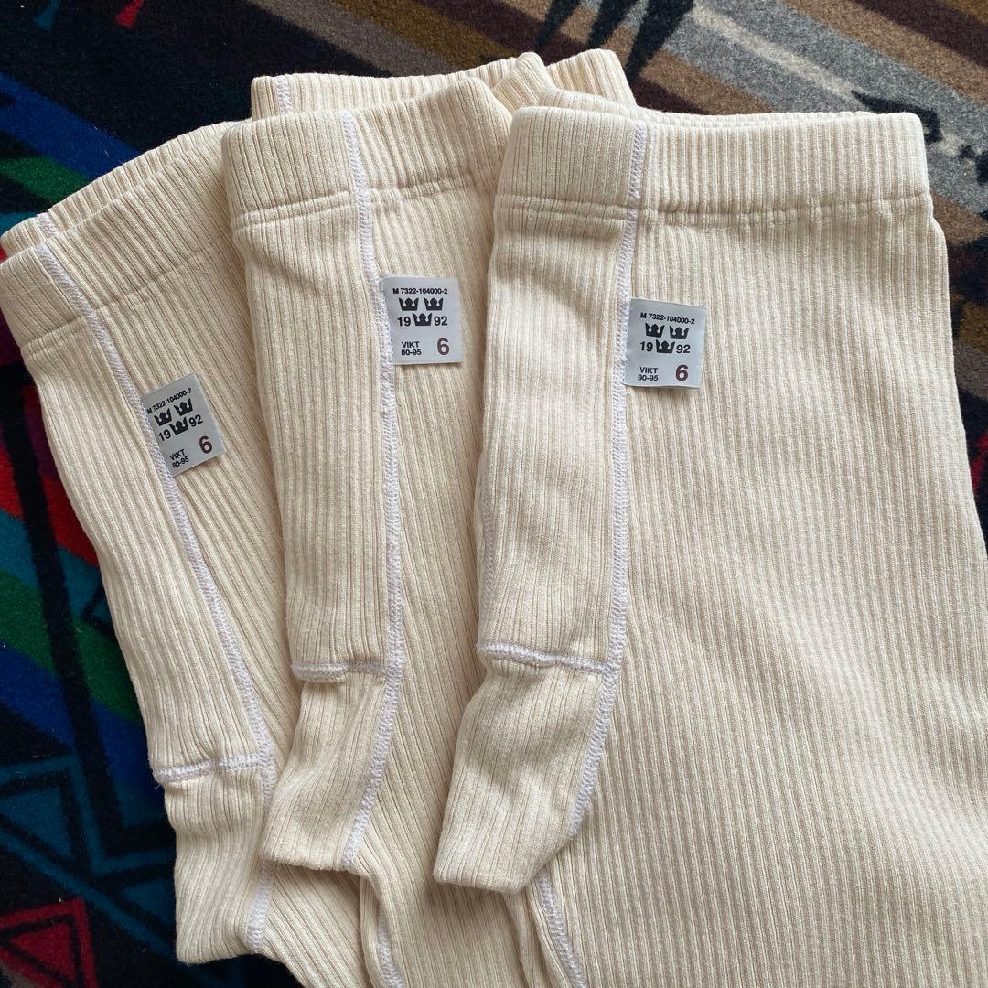 スウェーデン軍 リブレギンス Deadstock 【サイズ 6】 3点セット