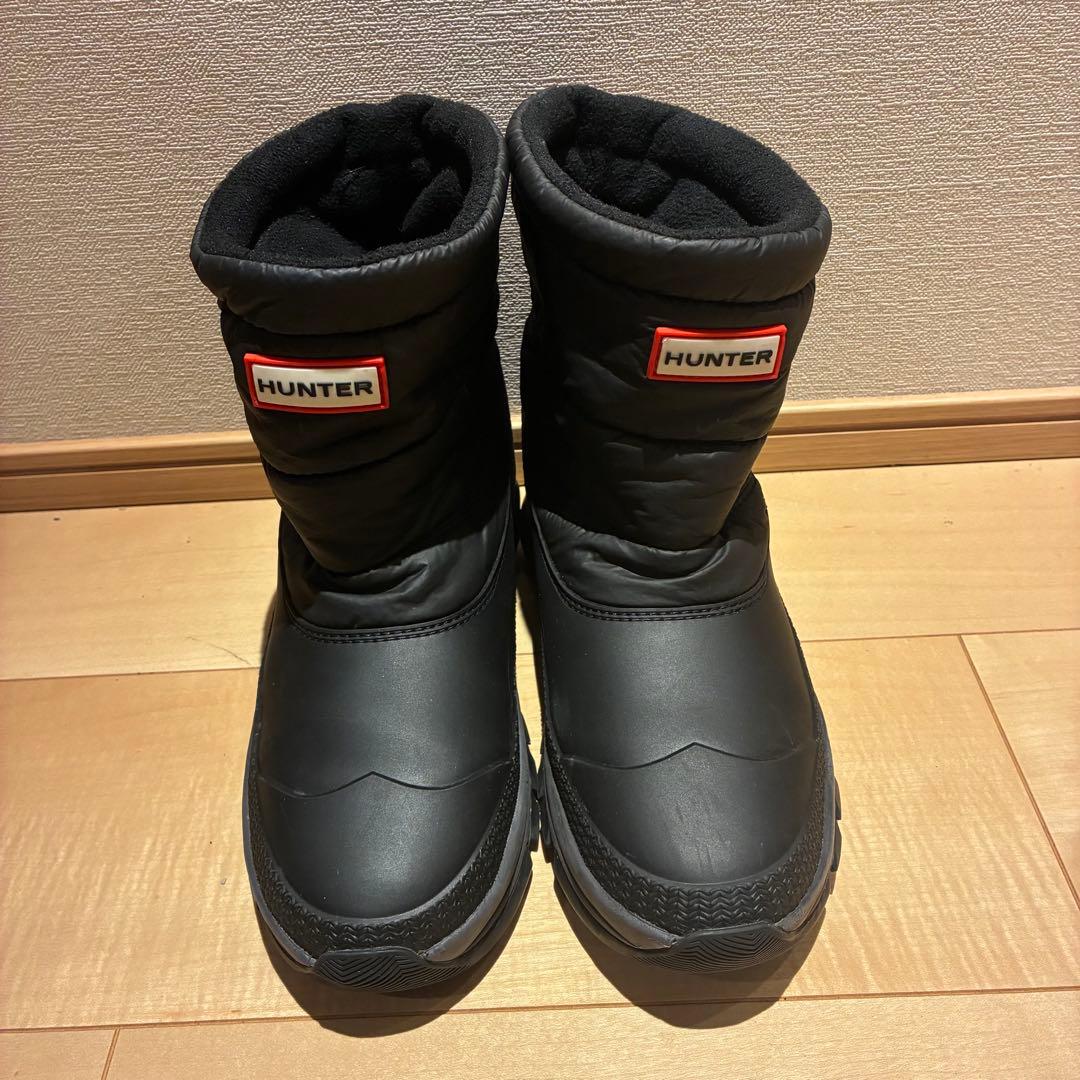 人気❣️ HUNTER イントレピッド ショート スノー ブーツ ブラック　黒