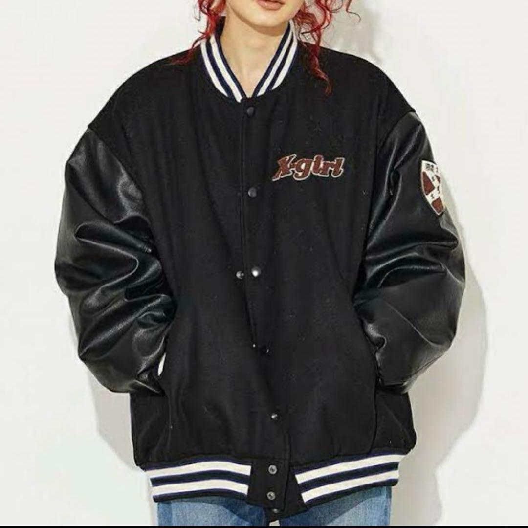 X-girl スタジャン ブラック エックスガール アウター Mサイズ