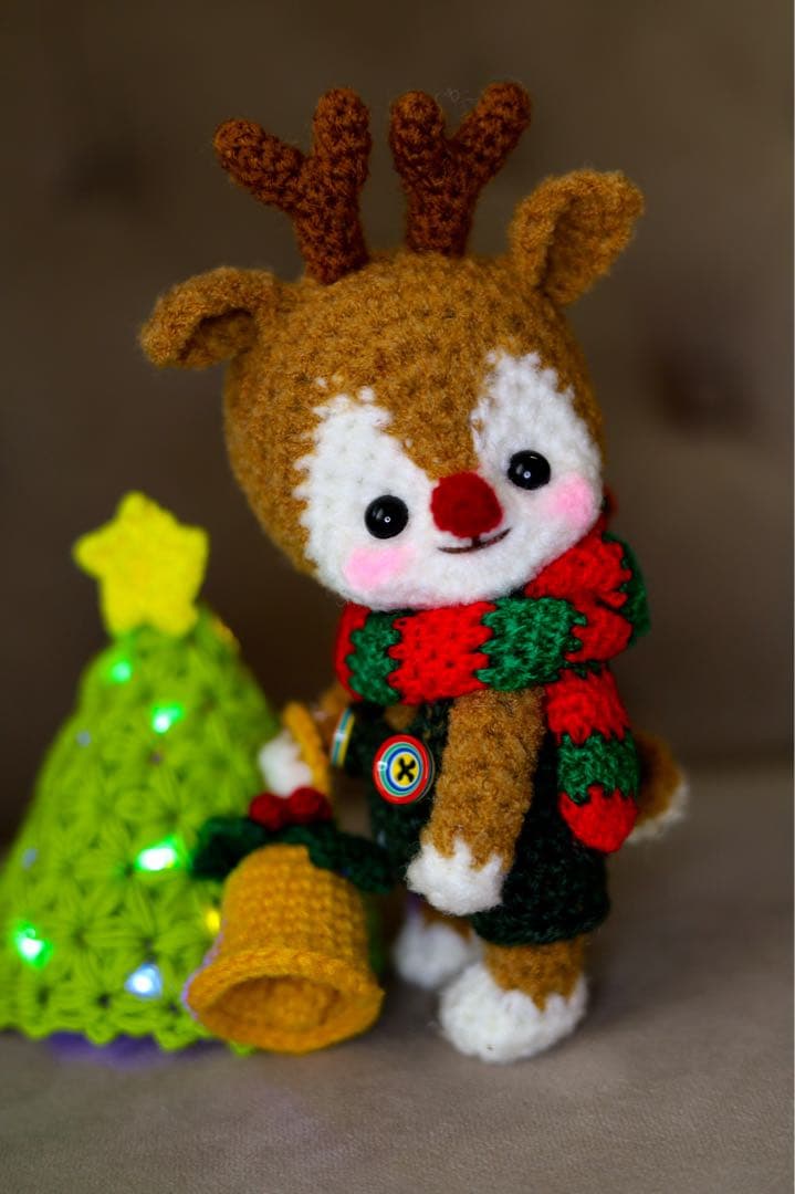 クリスマス トナカイ 鹿 プレゼント ベル