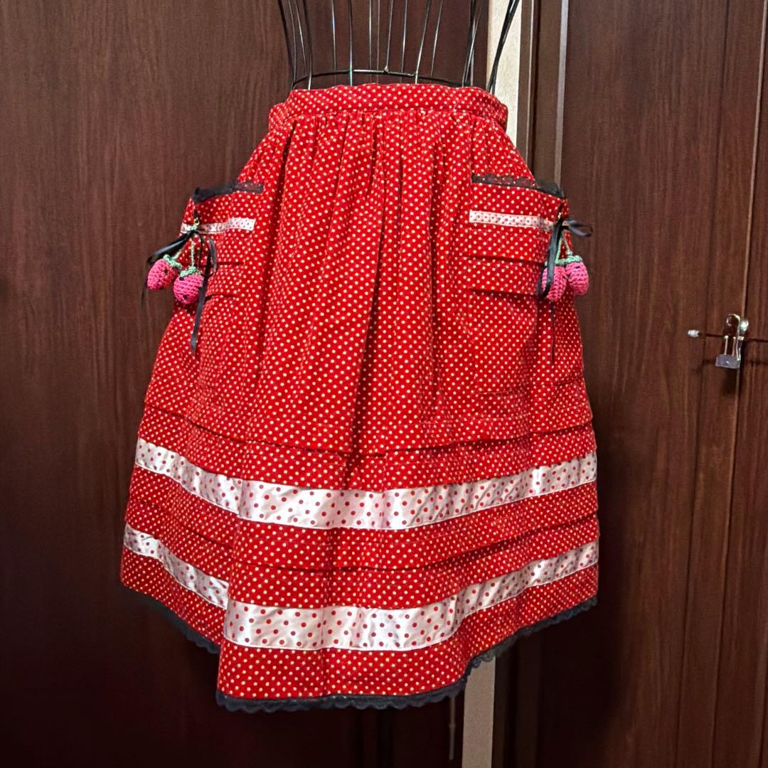 MILK いちごの飾り付きスカート