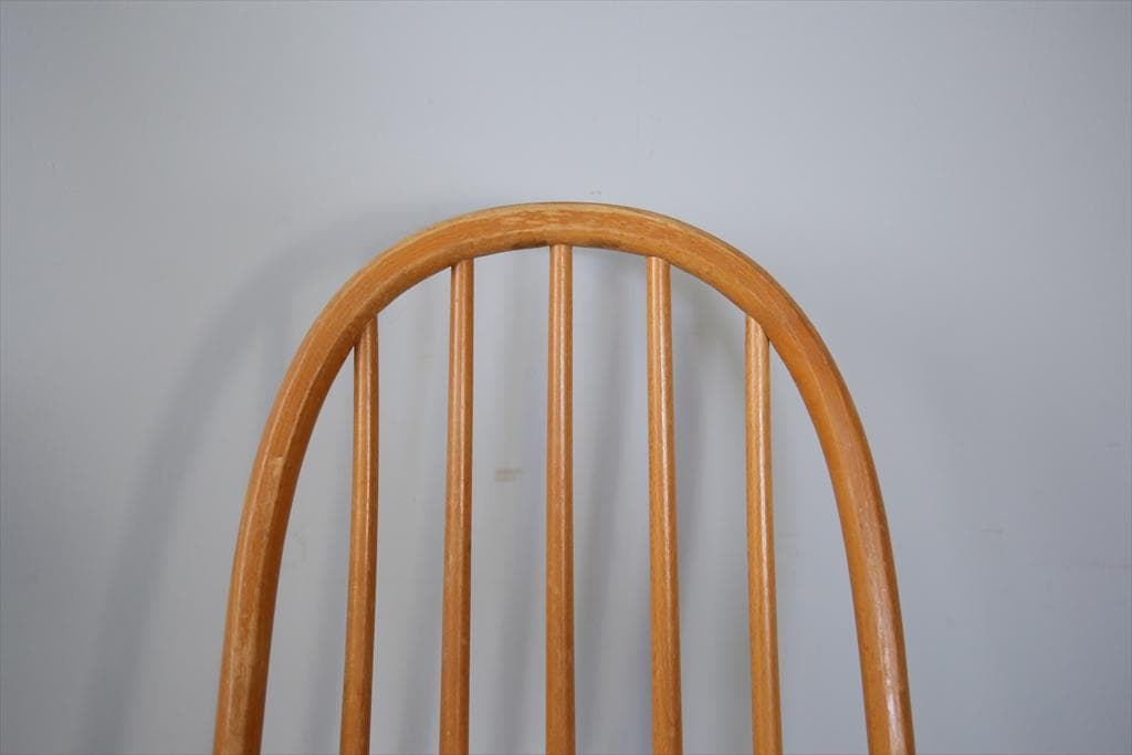 英国アンティーク木製フープバックチェア/イス/クエーカー飾り棚(91-188-1