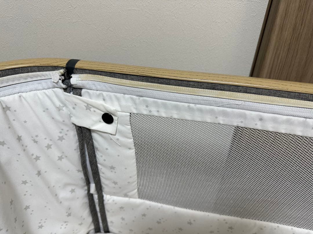 HZDMJベビーベット（持ち運び 折りたたみ)◆高さ６段階調節◆添い寝ベッド