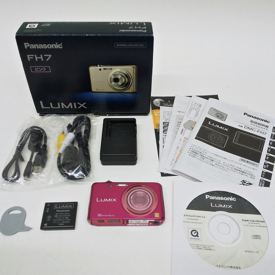 Panasonic DMC-FH7 LUMIX デジタルカメラ ピンク