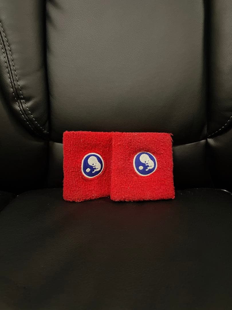 【激レア】FOTUS 胎児 ワッペン 赤 リストバンド Y2K