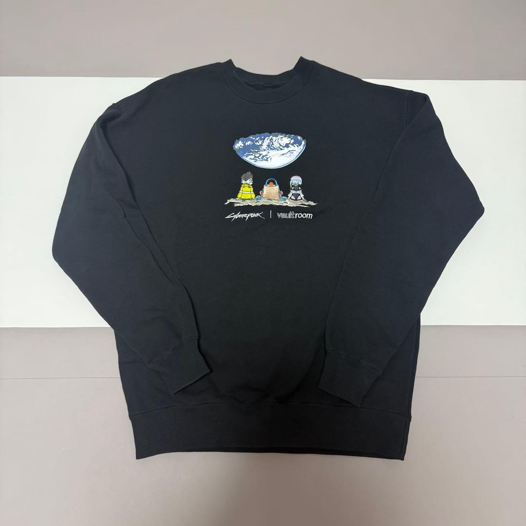 Mサイズ　VR × CYBERPUNK CREWNECK / BLACK