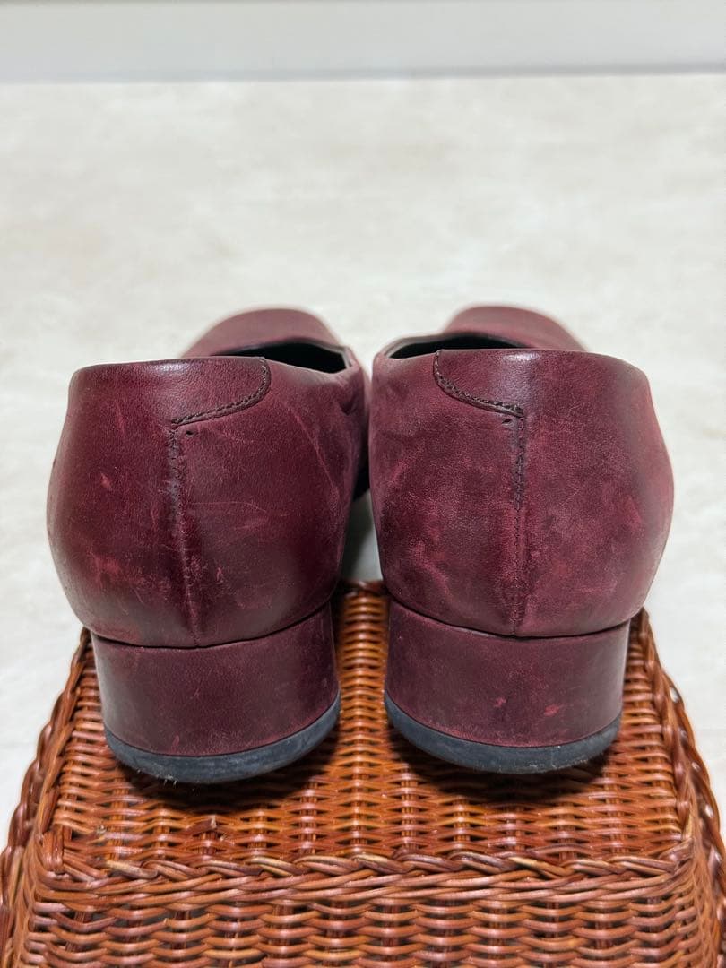 ISSEY MIYAKE　ワインレッド　レザー シューズ