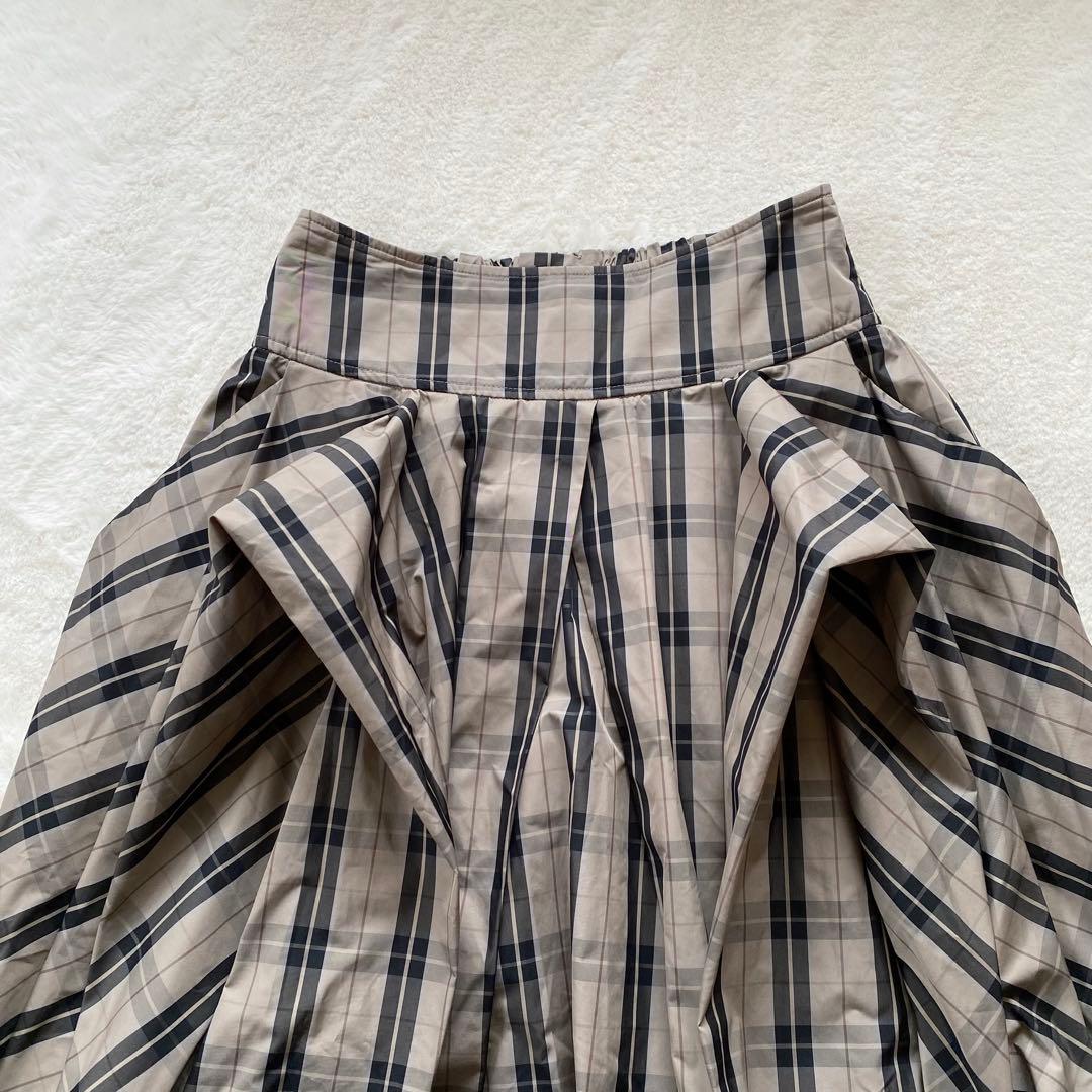 石原さとみさん着用　FRAY I.D タフタロングスカート　チェック