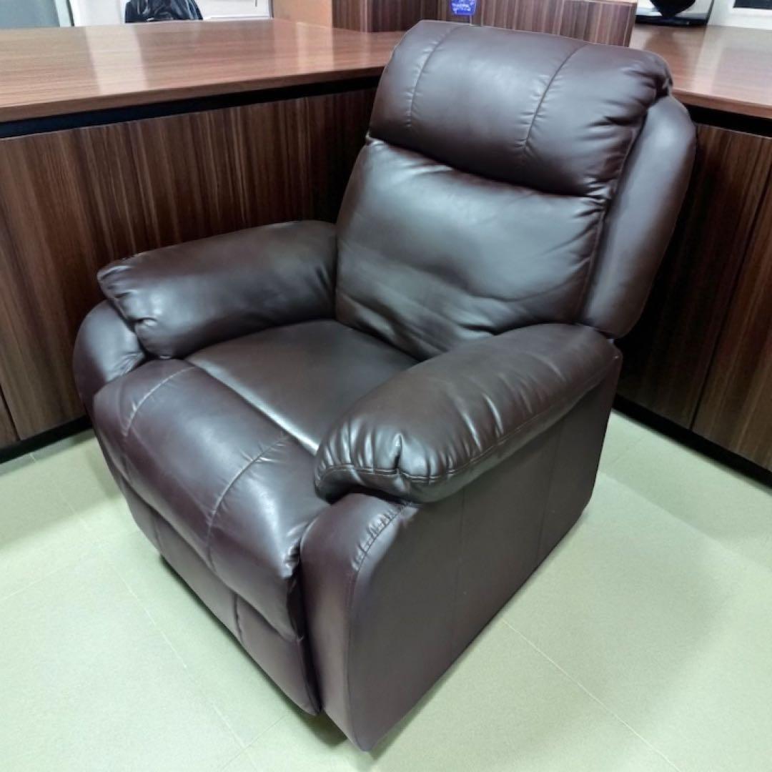 八6402【SHIFFON】シフォン 電動リクライニングソファ(キャスター付)