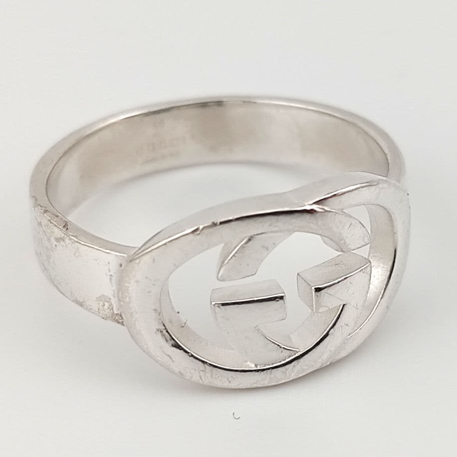 GUCCI　グッチ　メンズリング　Silver925刻印有り　bA9A-3