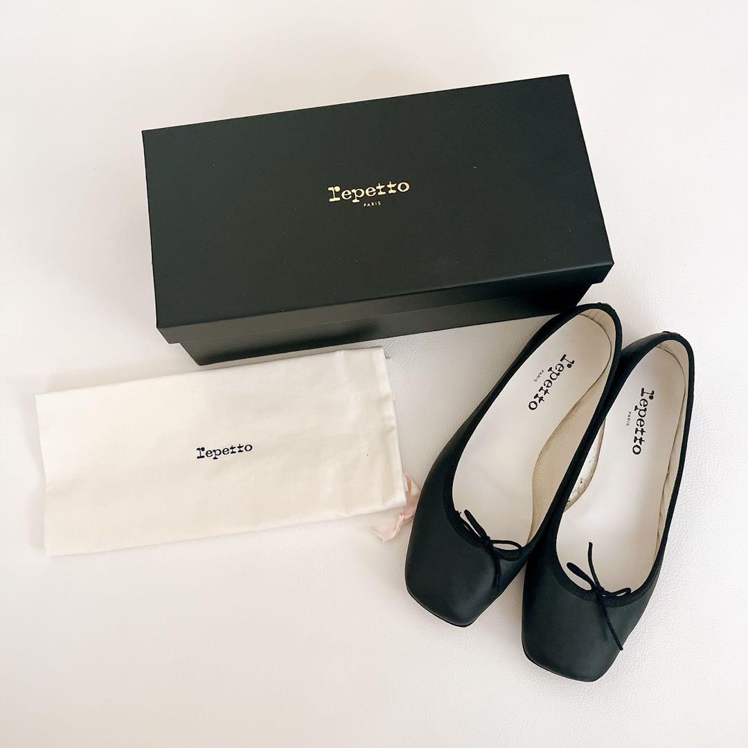repetto　箱&保存袋付き　レザー　バレエシューズ　フラットパンプス
