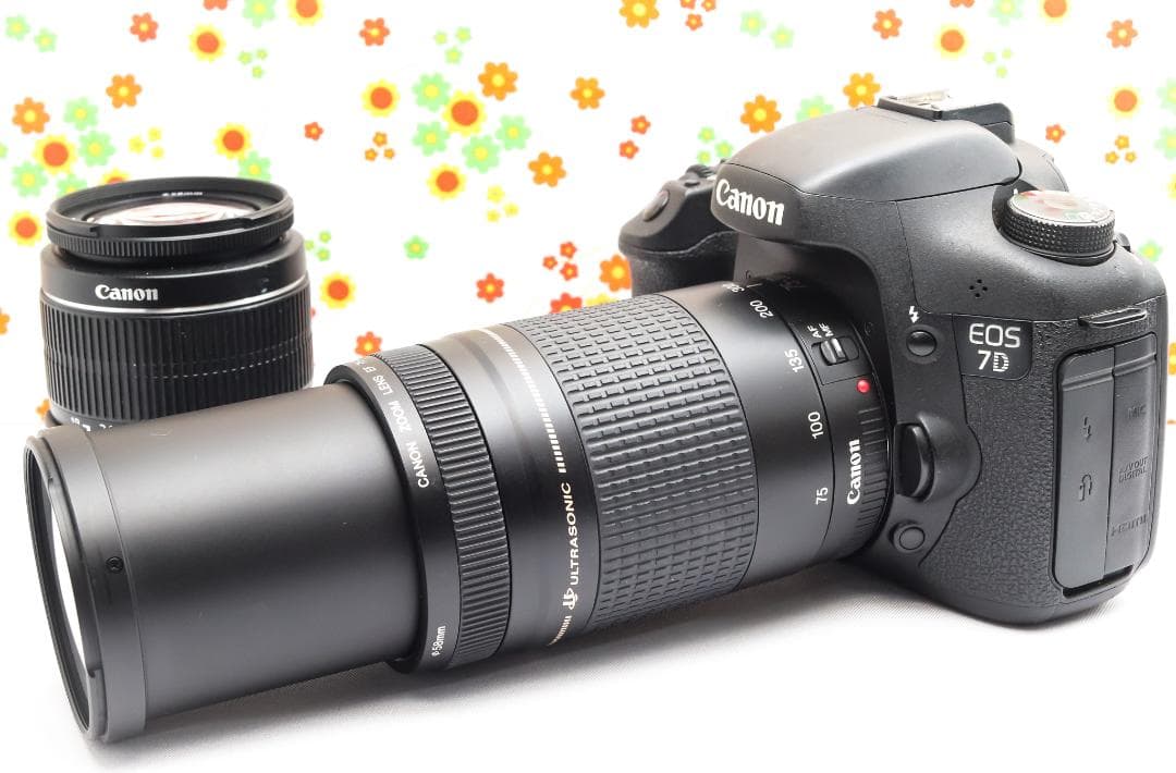 キャノン Canon EOS 7D☆スマホ転送☆ダブルレンズ！☆デジタル一眼レフ