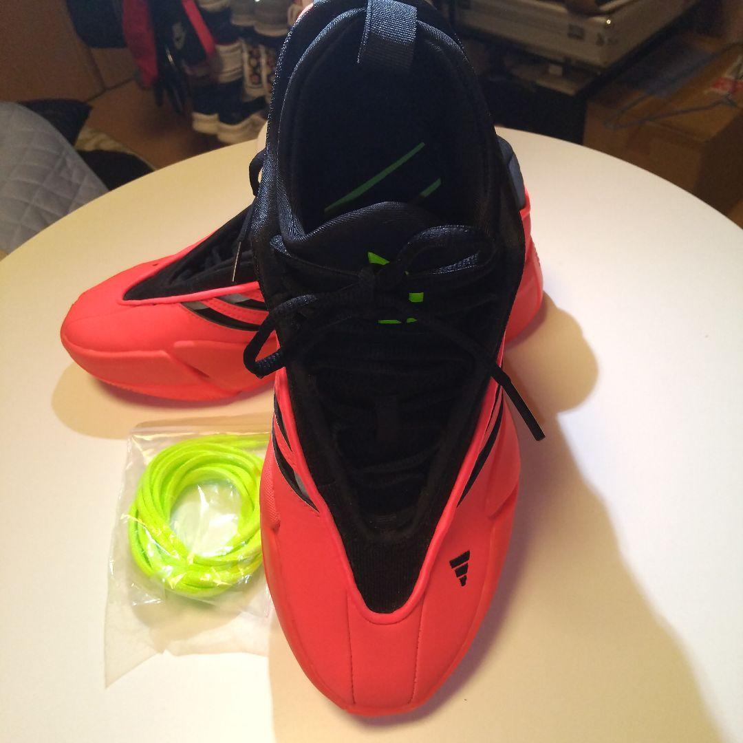 adidas バスケットボールシューズ オレンジ/ブラック 25.5 美品