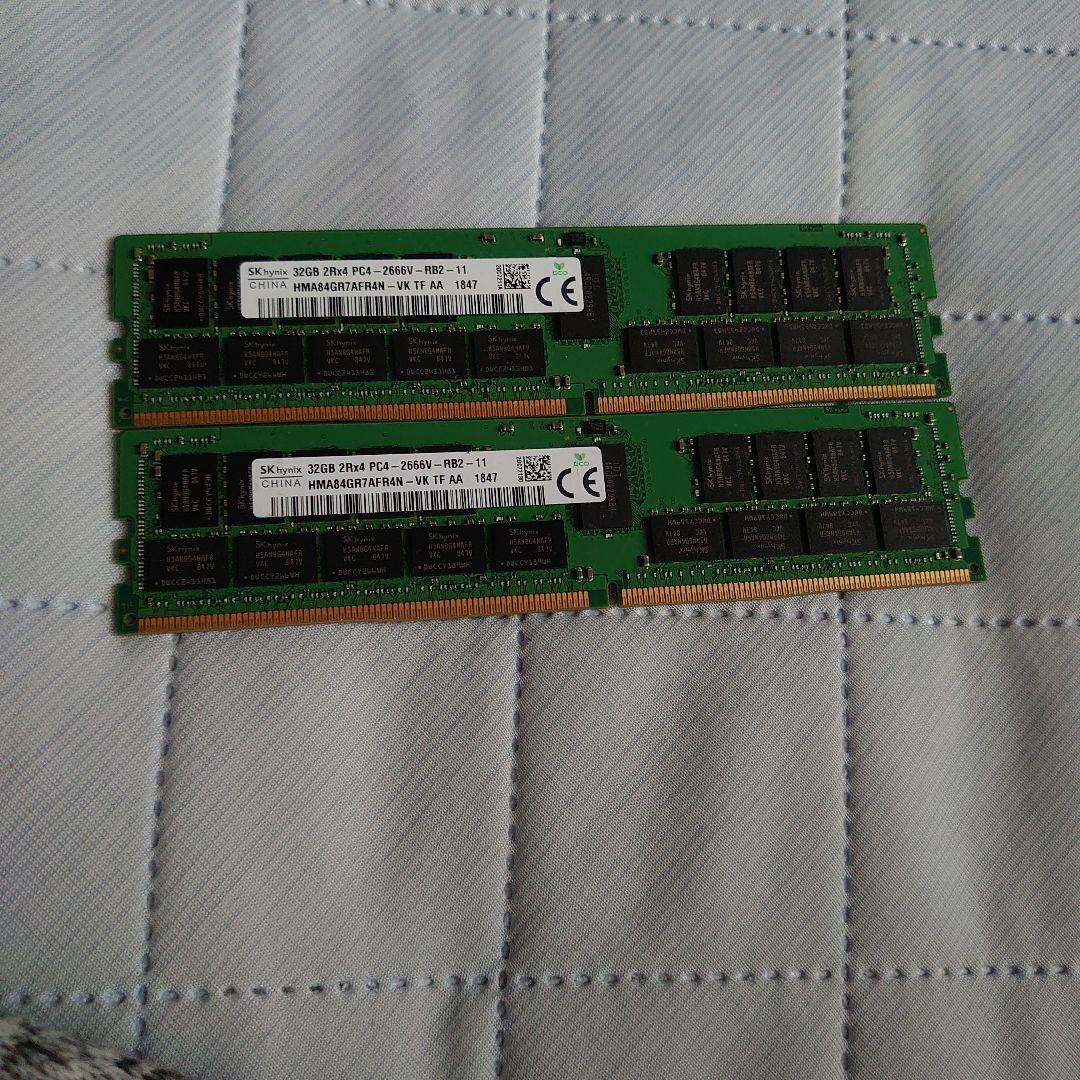 Sk製PC4メモリー３２ギガ2枚セット