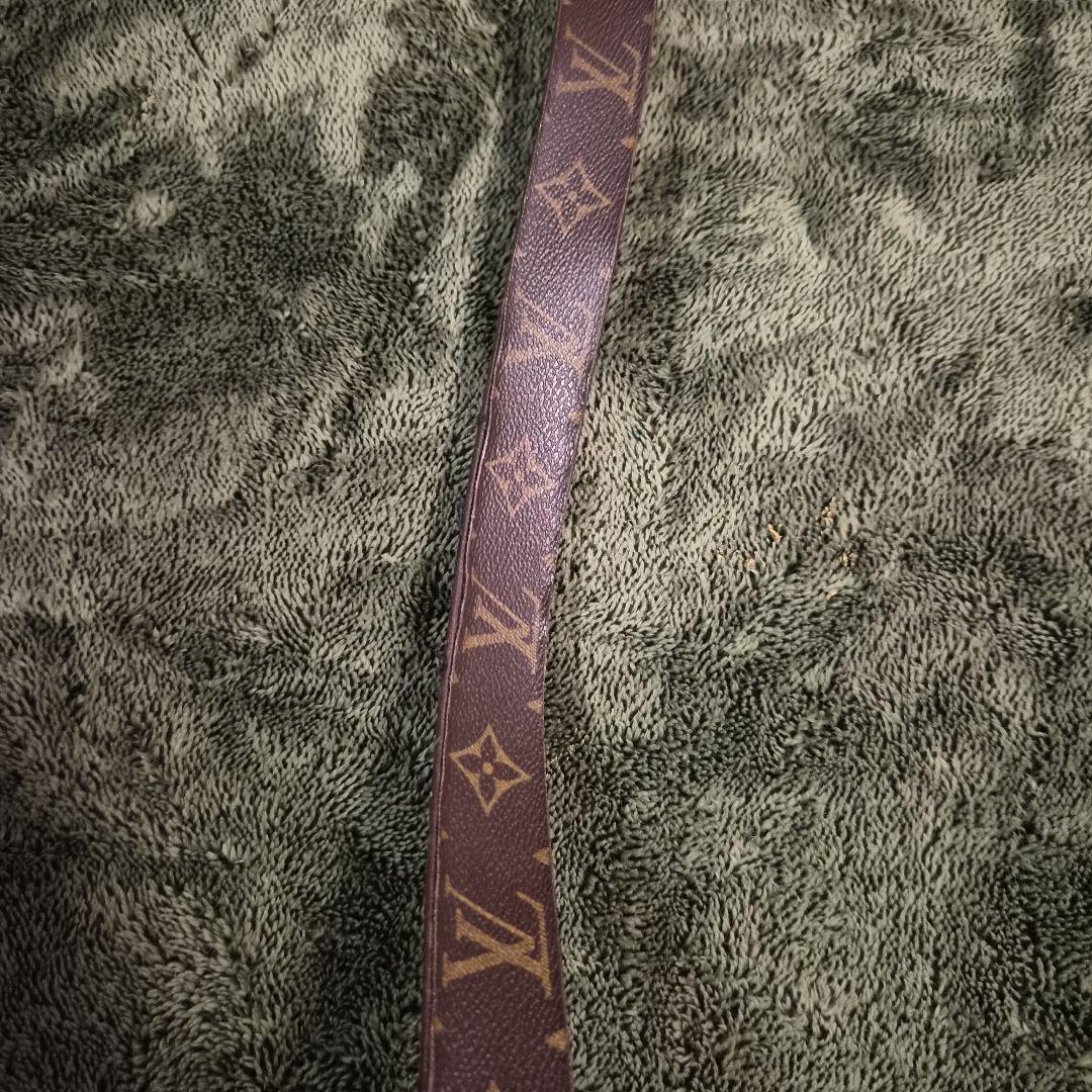 LOUIS VUITTON モノグラムレザーベルト　ユーズド　全長約100cm
