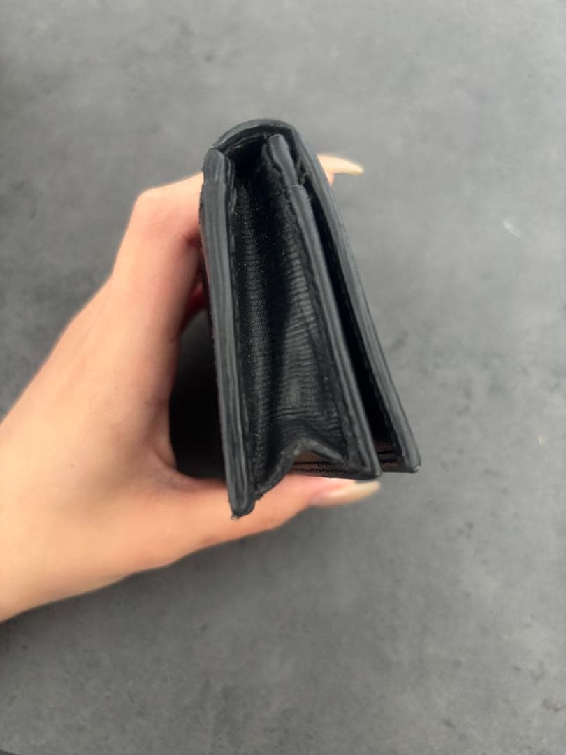 PRADA 名刺入れ ブラック エピレザー