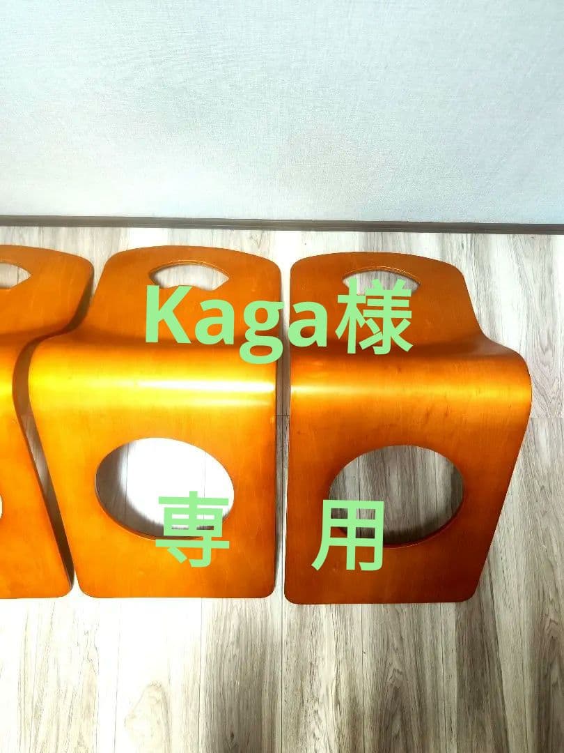 Kaga曲げ 木座椅子　 8脚