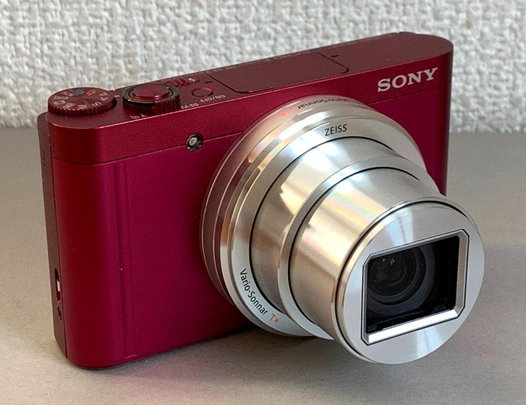 SONY コンパクトデジタルカメラ DSC-WX500 レッド と充電器セット