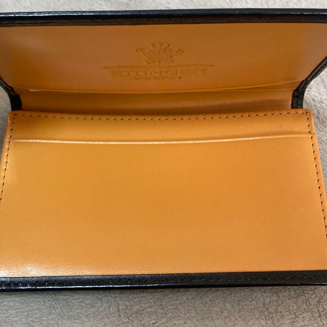 【未使用品】エッティンガー カードケース（名刺入れ） ブラック×イエロー