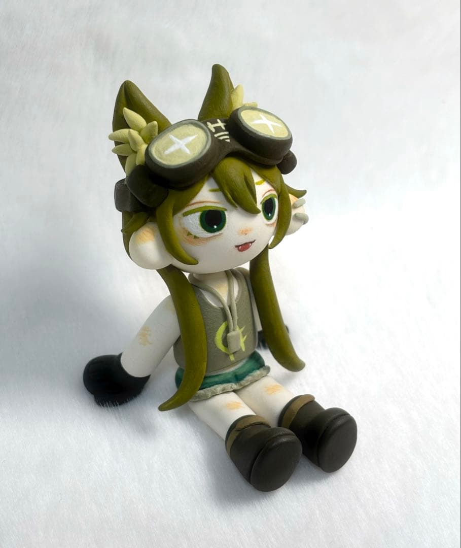 粘土フィギュア　ハンドメイド　スチームパンク　人形