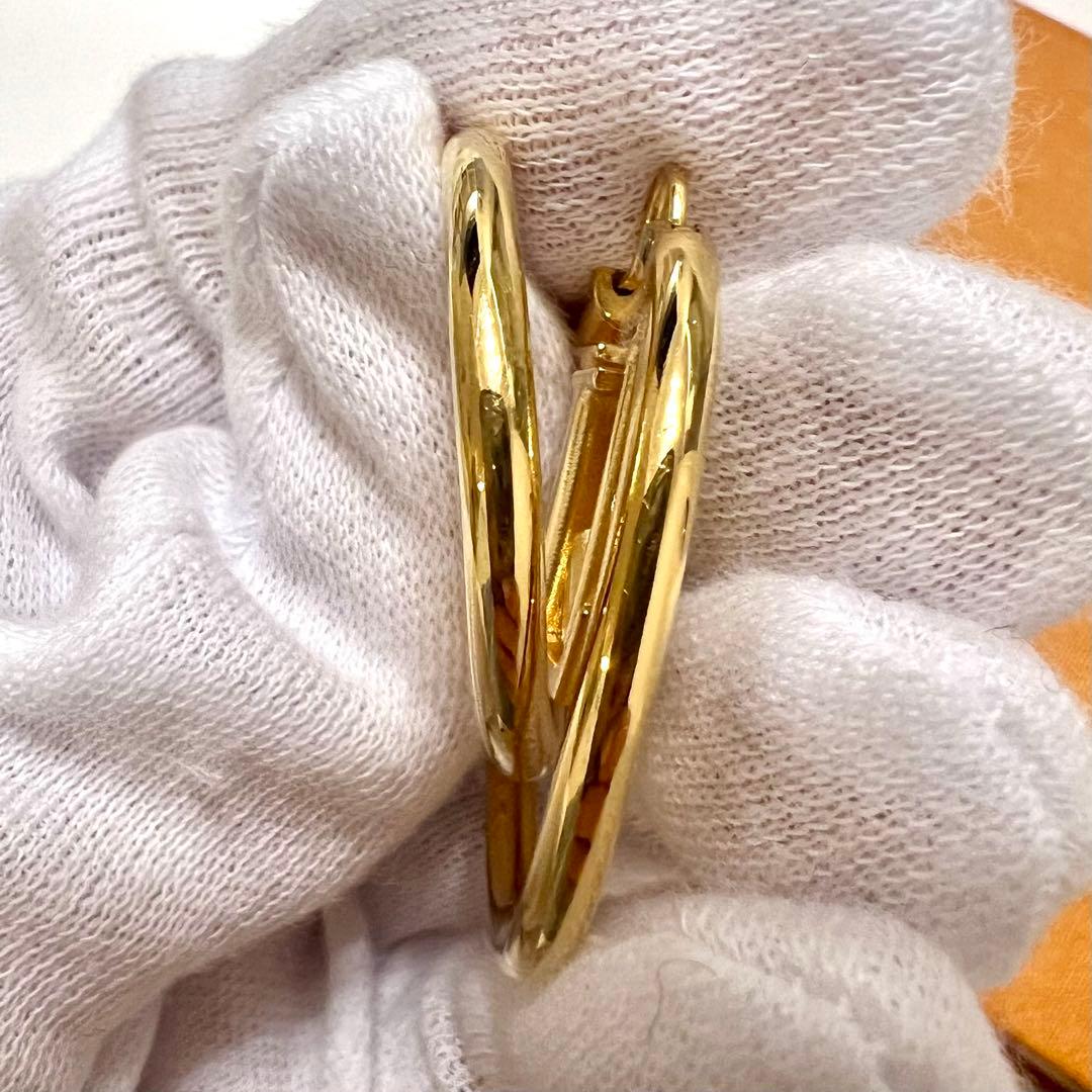 ✨美品✨　ルイ・ヴィトン　ピアス　LV スパイラル　片耳　M00764