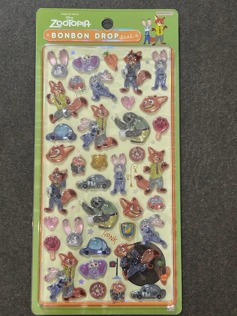 【正規品】ディズニーボンボンドロップシール8枚セット