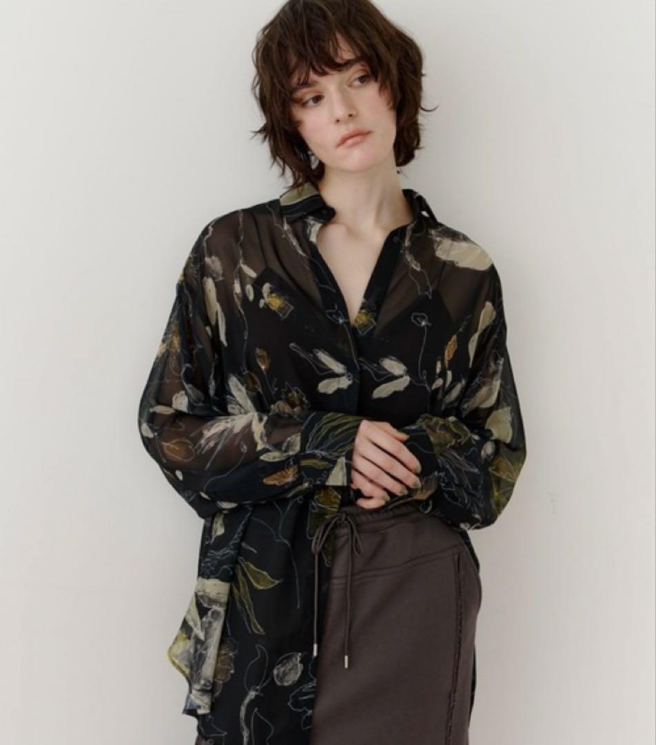 【美品】オリジナルvintageフラワープリントシャツ