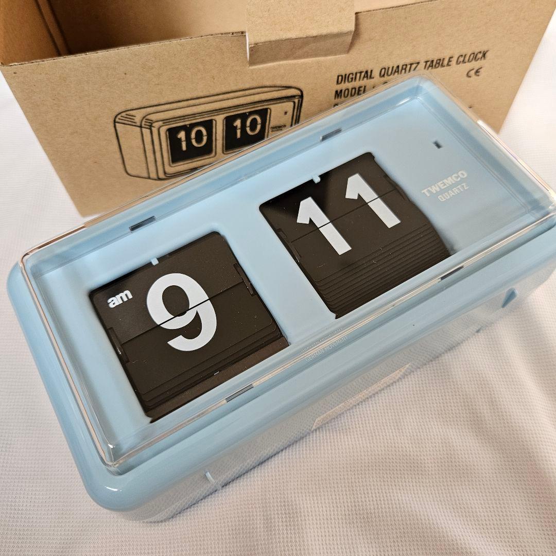 TWEMCO QT-30 デジタル置時計 ブルー