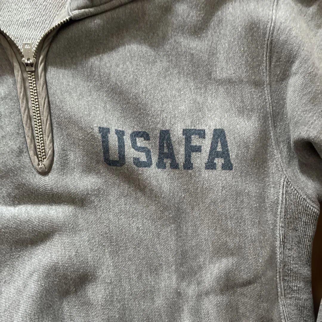 L*x様 廃盤品　PHERROW'S USAFA ロゴ入り グレー ジップアップ