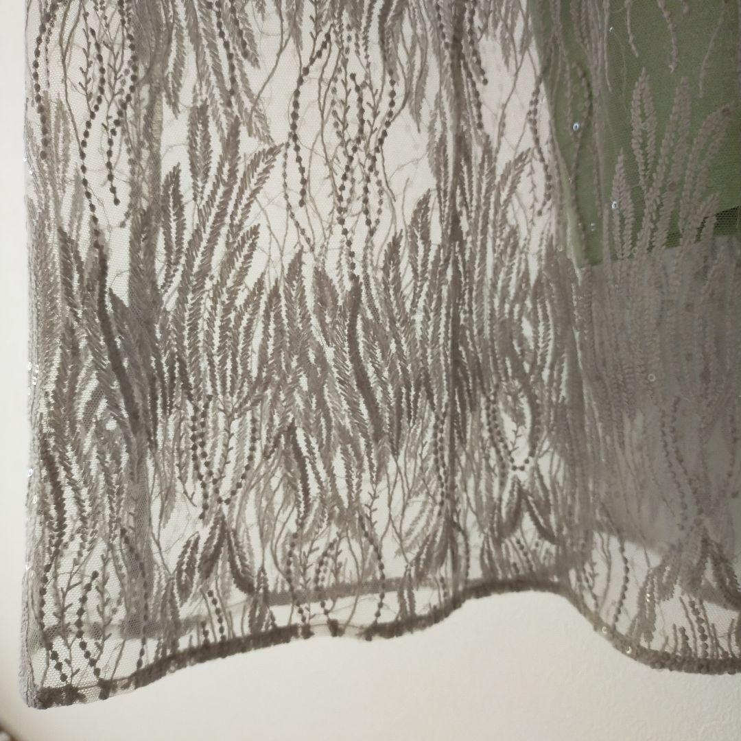 apaです。　kaene　スパンコールエンブロイダリードレス(M)