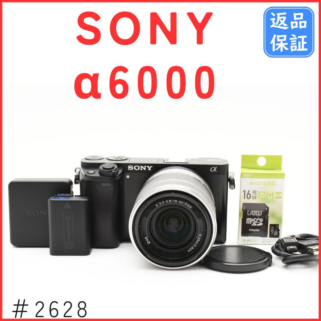 ソニー SONY α6000 ILCE-6000 レンズキット　SDカード付
