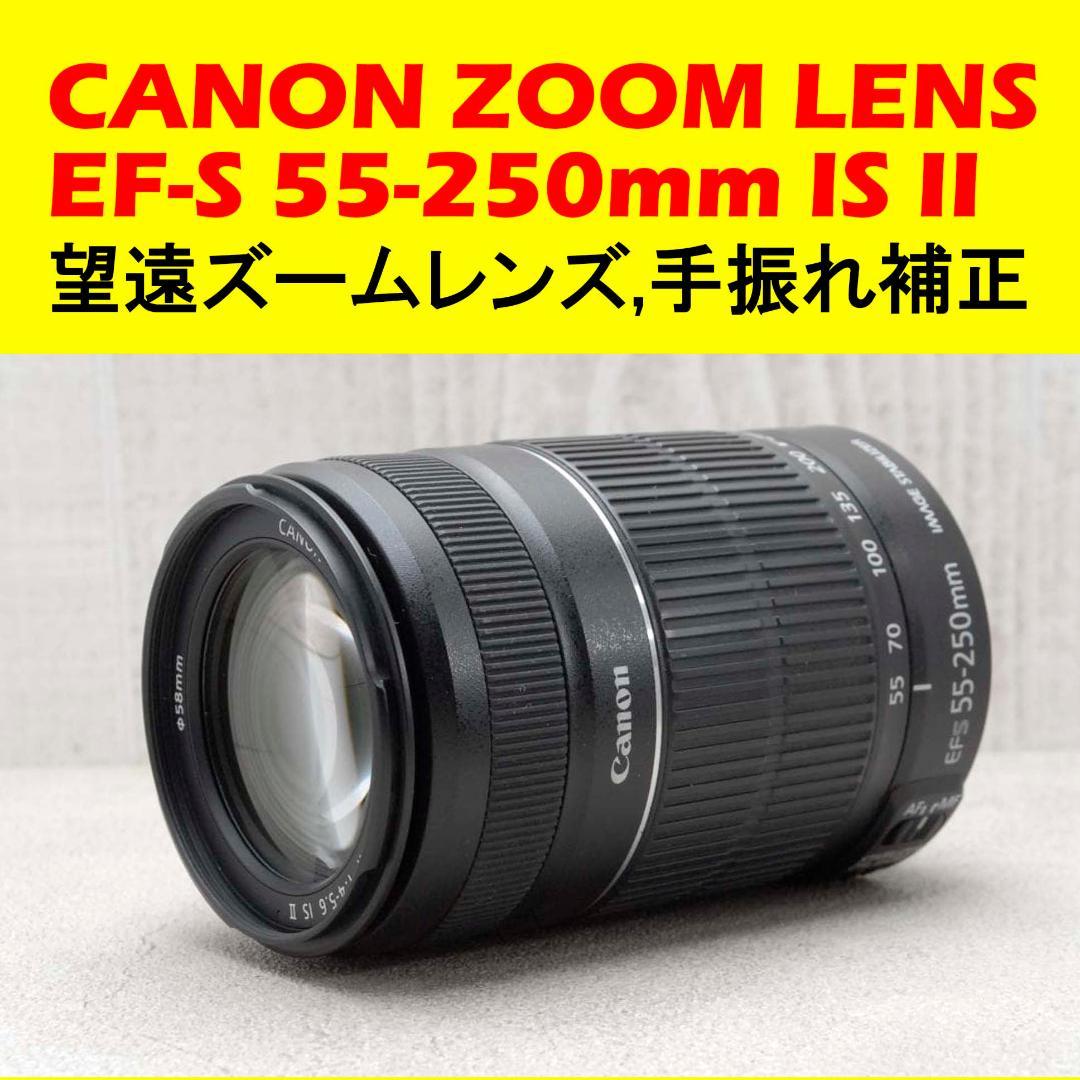 ✨ 手振れ補正搭載Canon EF-S 55-250mm IS II 望遠レンズ