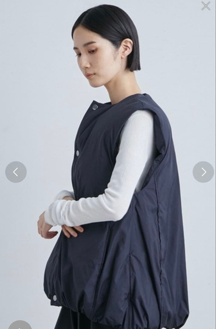 完売品！MIESROHE ネイビー ノースリーブ ダウンベスト サイズ1