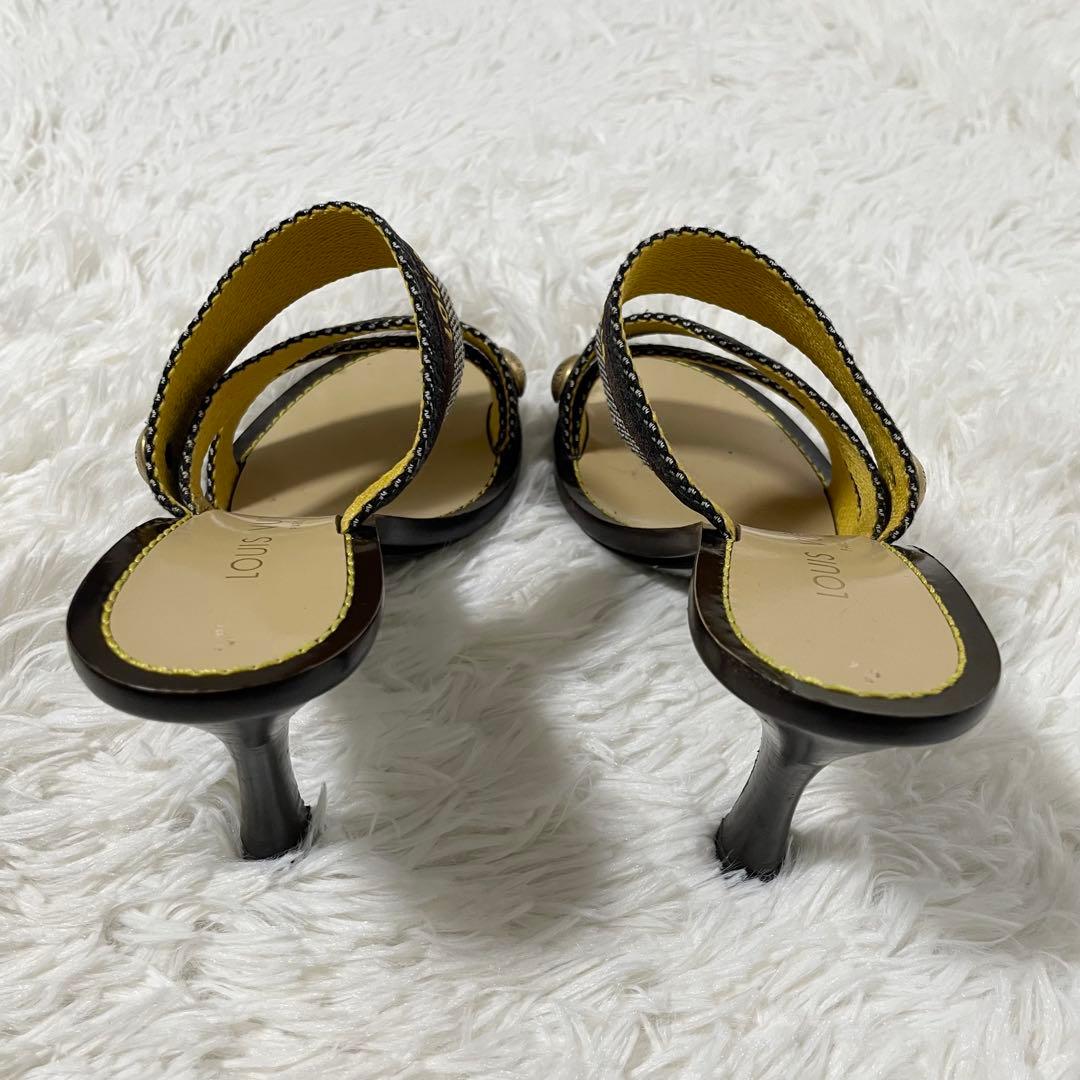 ルイヴィトン サンダル ロゴストラップ 希少 22.5cm