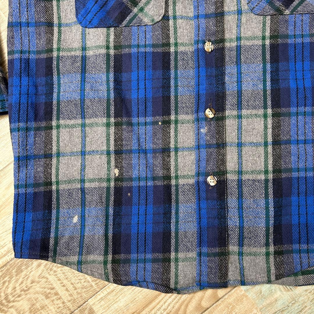 タ*カ様 好配色 90s USA製 ファイブブラザー ネルシャツ M 長袖 チェ