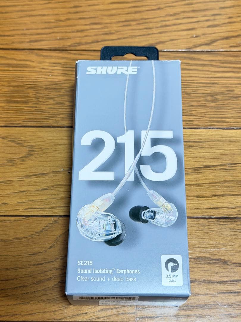 Shure SE215 有線イヤホン イヤモニ シュアー #モニターイヤホン