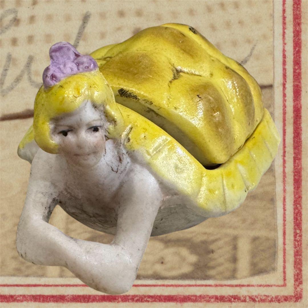 フランス雑貨 アンティーク風海亀女 小物入れ1800年代モチーフ 貴重希少