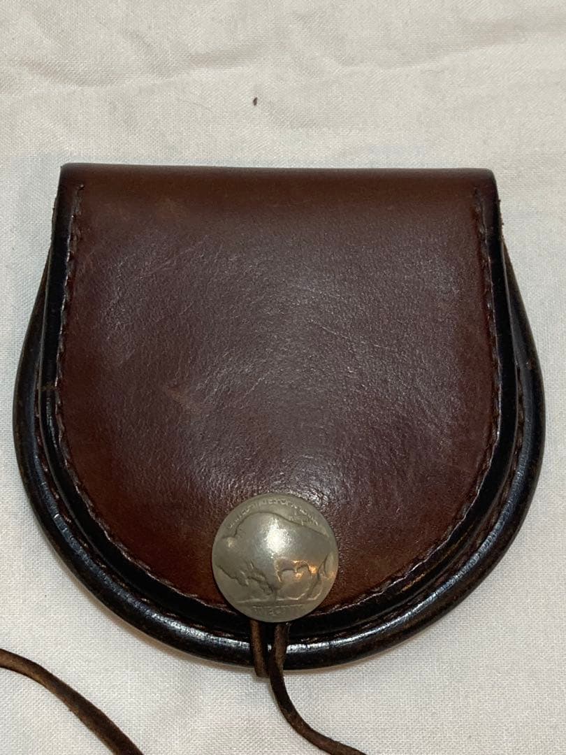 ゴローズ goro's 丸型小銭入れ (焦げ茶)ケース