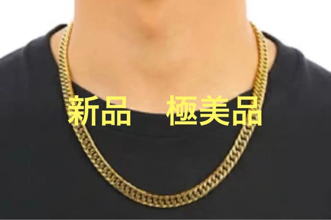 値引き！喜平 ネックレス k18 6面ダブル 1cm幅50cmステンレス キヘイ