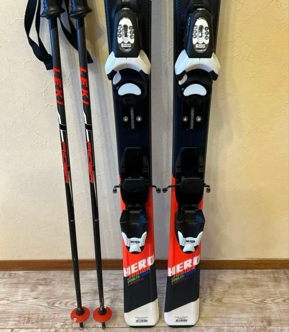 ◾️カービングスキーセット　スキー板130㎝ ブーツ24㎝ 子供用　ジュニア用