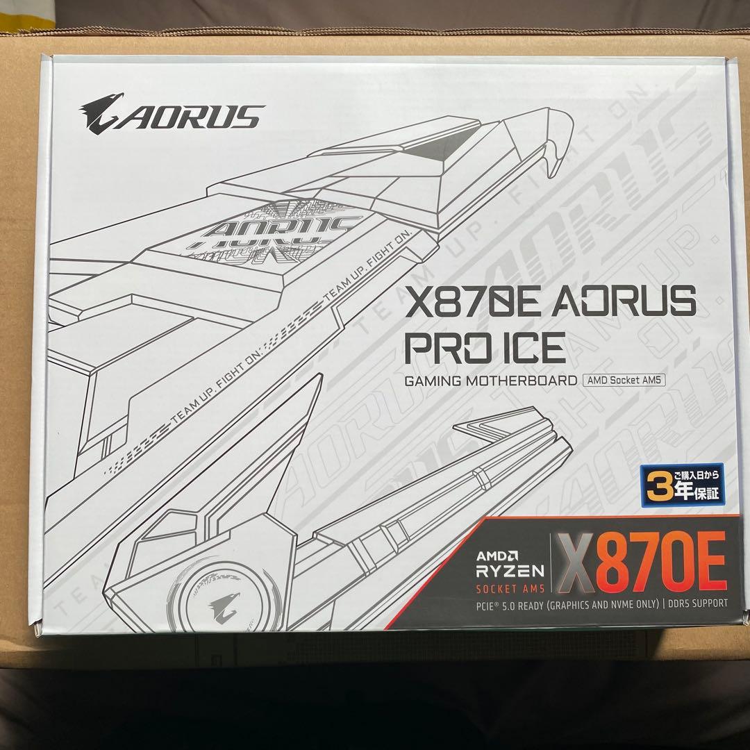 X870E AORUS PRO ICE ゲーミングマザーボード