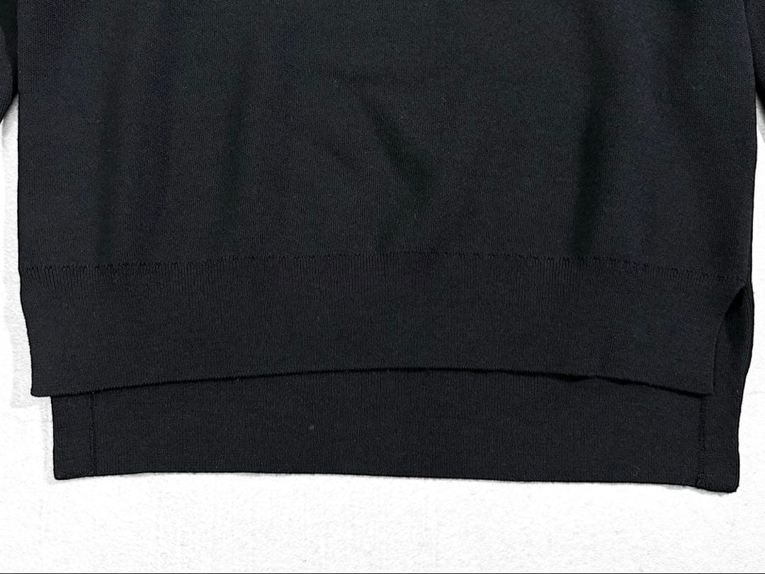 極美品 AP STUDIO ウール100% クルーネックニット ブラック 上質