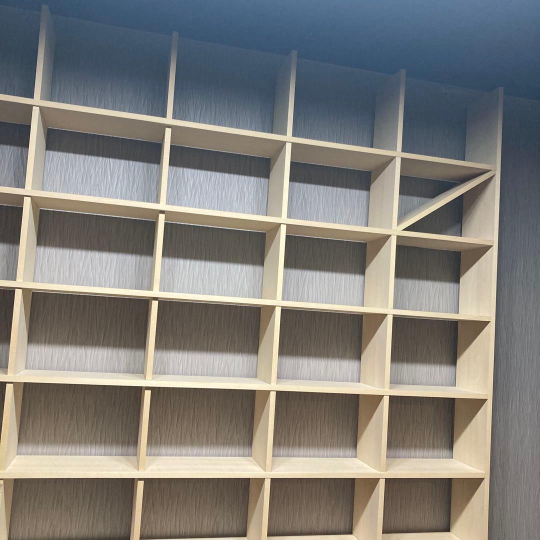 マルゲリータ　壁一面　本棚　シェルフ　縦10コマ×横7コマ　奥行180mm