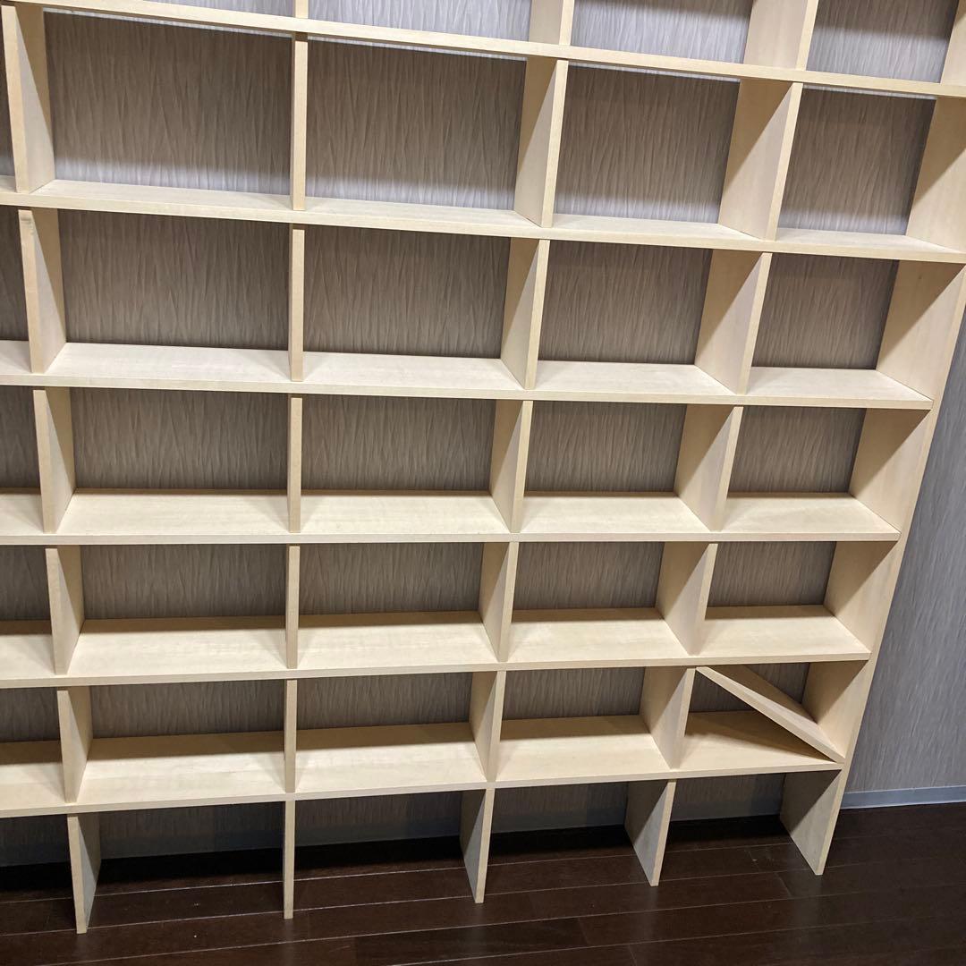 マルゲリータ　壁一面　本棚　シェルフ　縦10コマ×横7コマ　奥行180mm