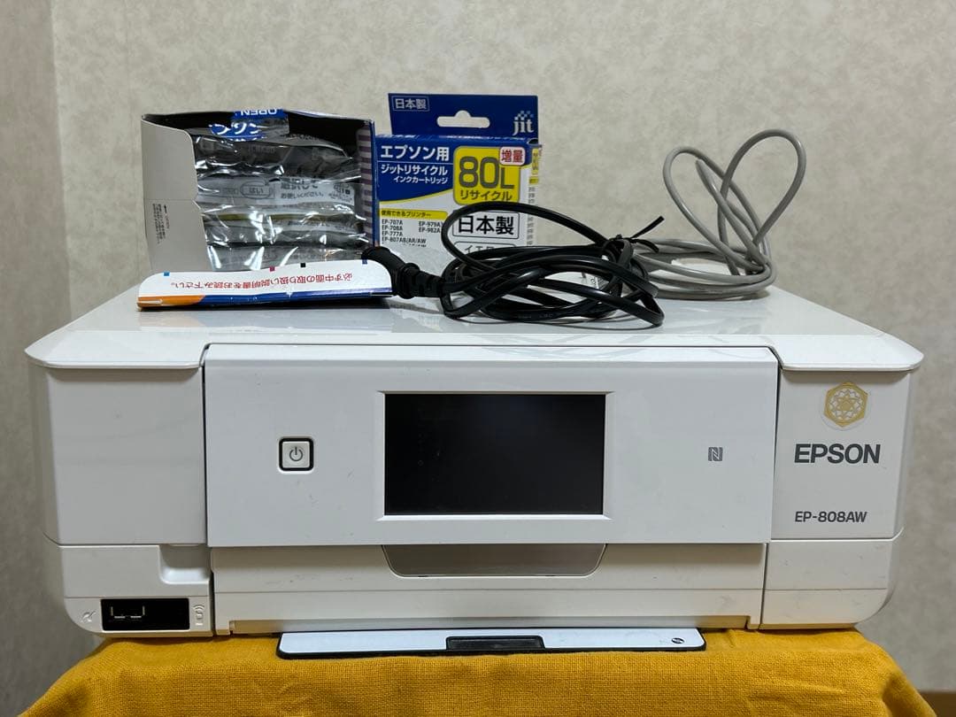 ◆ジャンク◆EPSONプリンター【EP-808AW】ホワイト