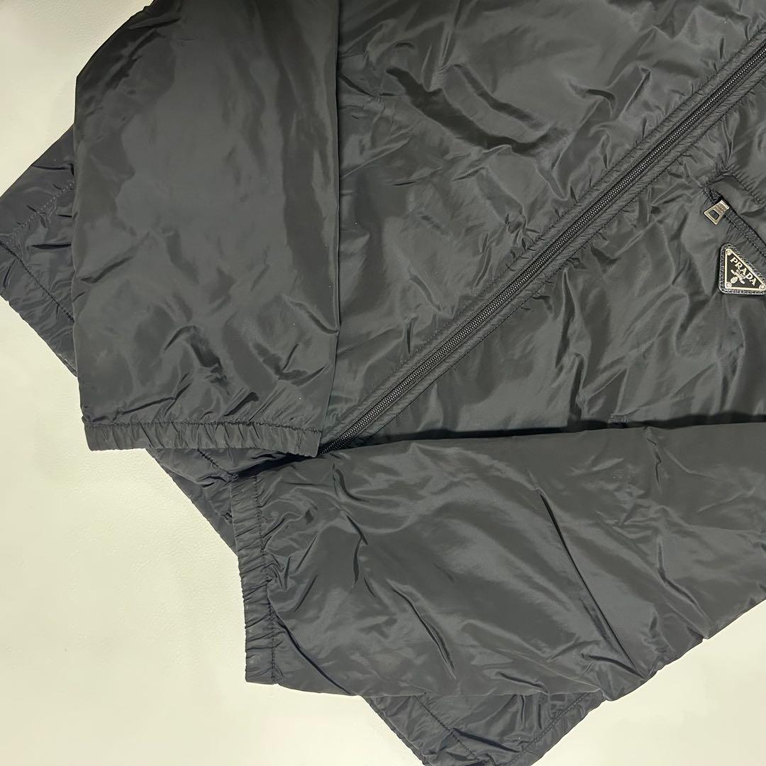 PRADA プラダ 中綿 ナイロンジャケット BLK トライアングルロゴ M
