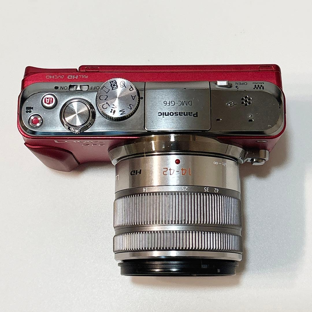 ✨美品✨ パナソニック LUMIXG ミラーレス一眼 DMC-GF6W デジカメ