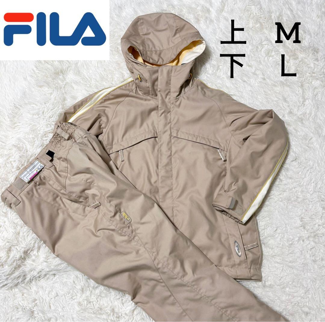 FILA フィラ スキー スノーボード ウェア ベージュ シンプル M Ｌ