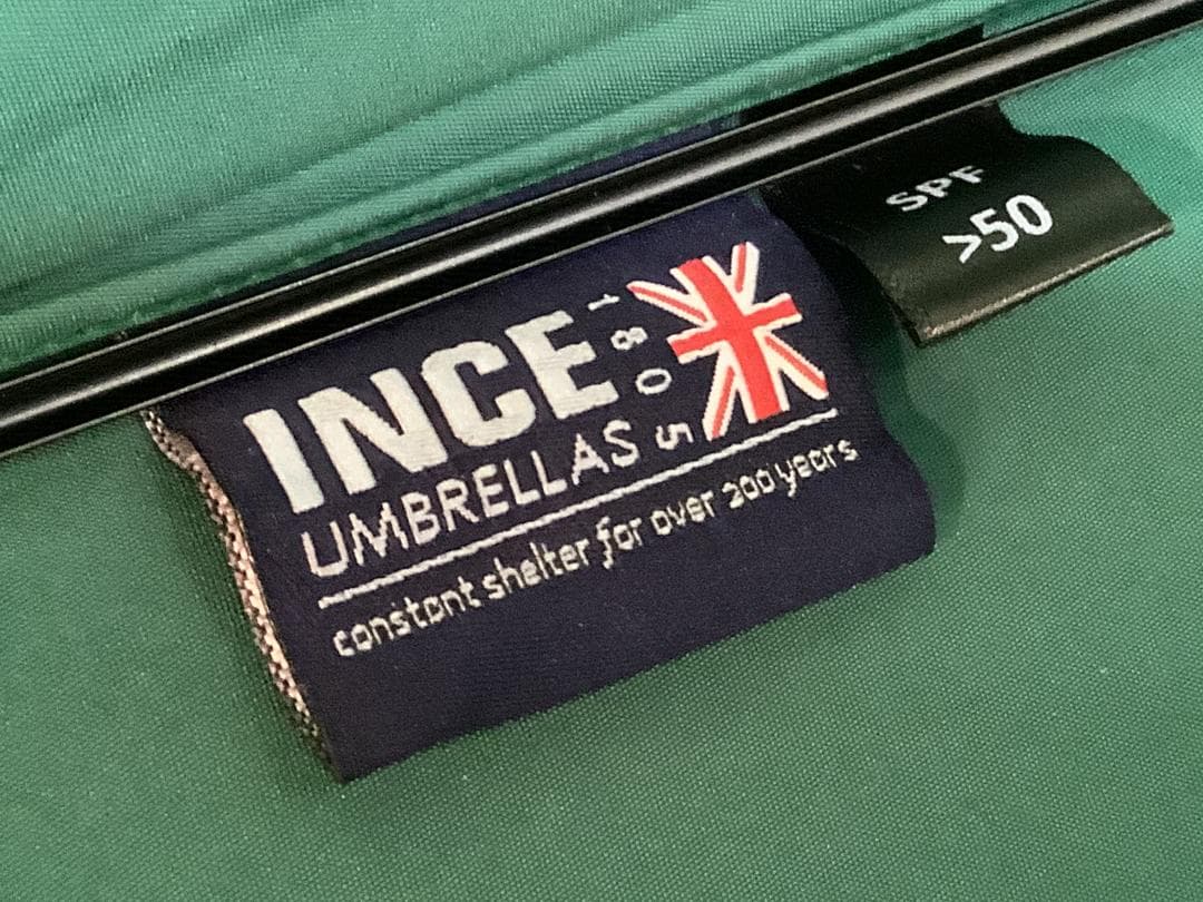 英国製 傘最古参 ジェームスインスの紳士傘 木製ハンドルAshレーシンググリーン