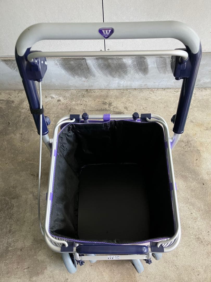 ユーバ産業 ショッピングカート シルバーカー ワイヤーカート